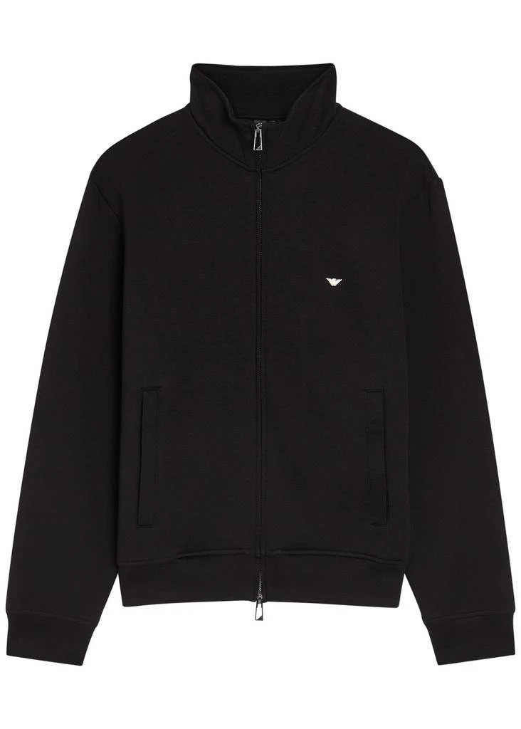 Emporio Armani Logo-embroidered jersey sweatshirt