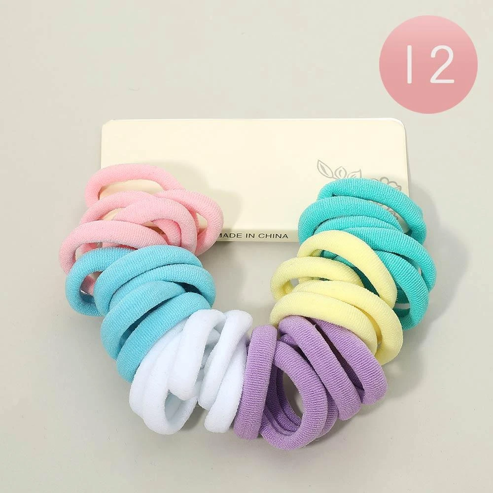 FASHNZFAB 12 SET OF 30 - Basic Stretch Hairbands 5
