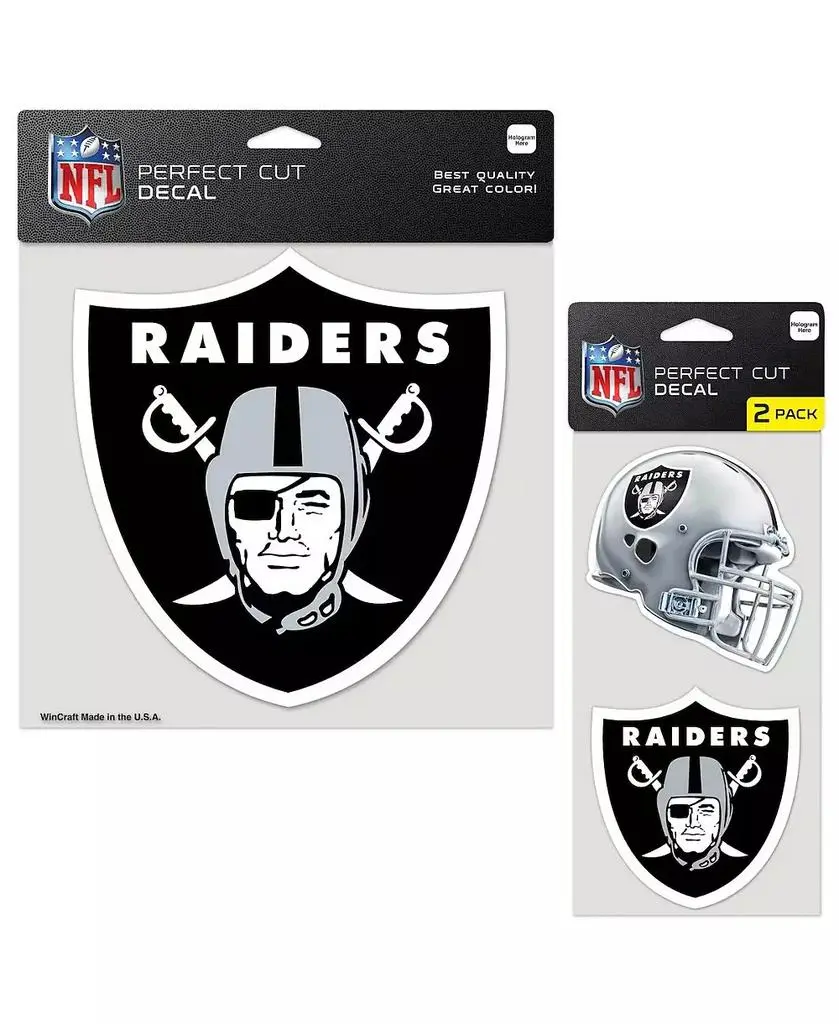 Wincraft Las Vegas Raiders Three-Pack Perfect Cut Decal Sheet