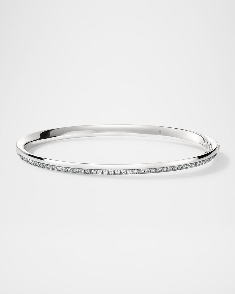 Hearts On Fire Barre 18K White Gold Pave Diamond Bangle