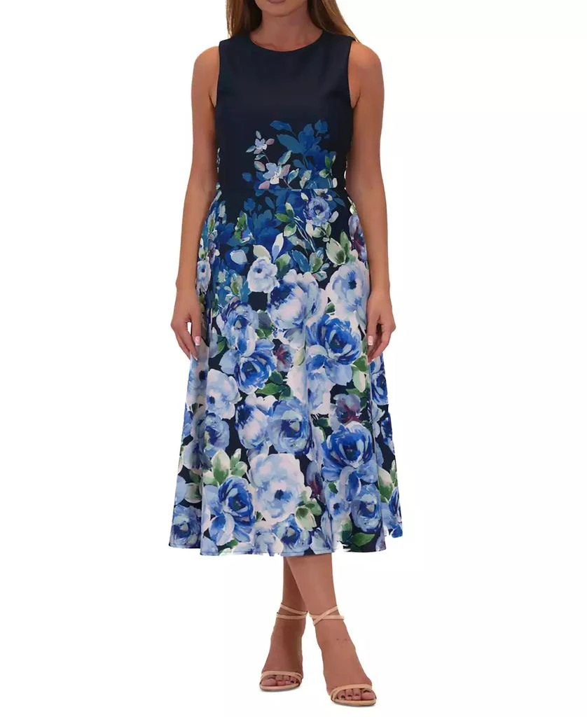 Donna Ricco Women's Floral-Print A-Line Dress 1