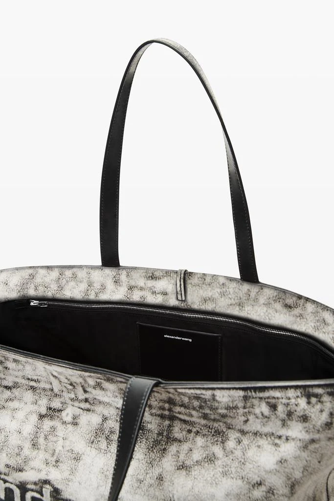 Alexander Wang Black and White Leather Punch Tote 4