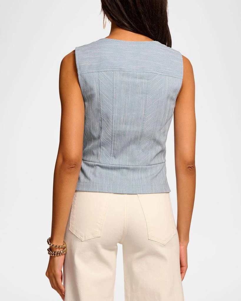 Ramy Brook Suki Textured Button-Front Top 2