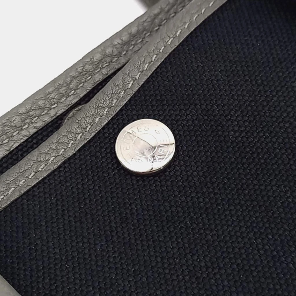 Hermes Hermes Black Canvas Garden Party 30 Bag 3