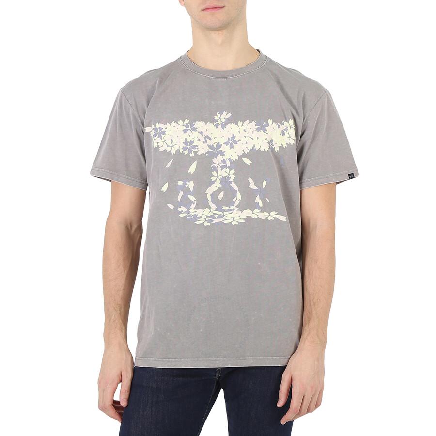 BOY LONDON Washed Grey Boy Eagle Blossom Cotton T-shirt