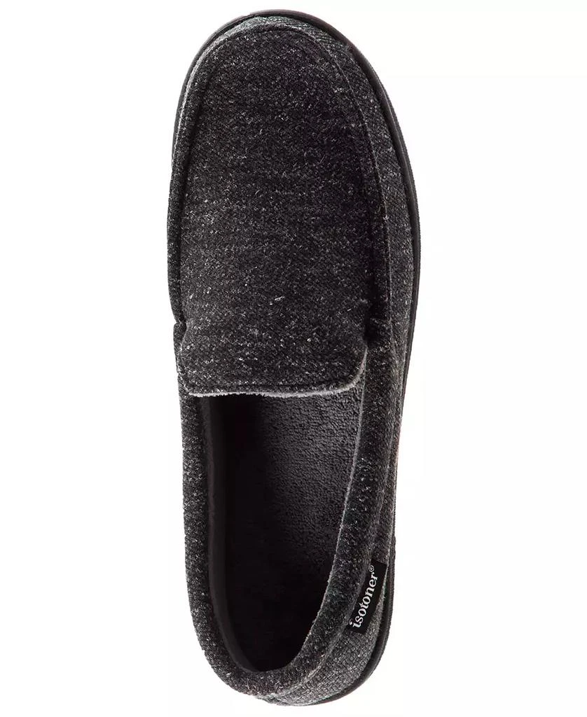 Isotoner Signature Men's Preston Heather Knit Moccasin Slippers 3