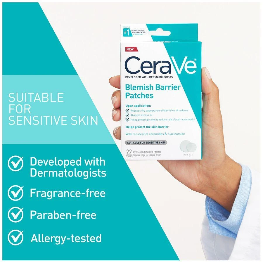 CeraVe Blemish Barrier Patches Oil-Absorbing Hydrocolloid Pimple Patches 9
