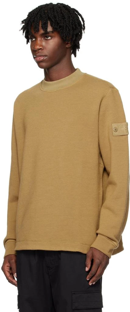 Stone Island Beige Patch Sweatshirt 4