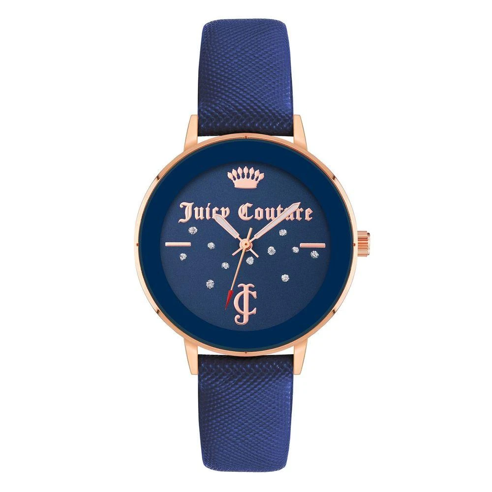 Juicy Couture Blue Women Women\'s Watch Juicy Couture Black Label Womens Glitter Crown Silicone Blue  main image 4