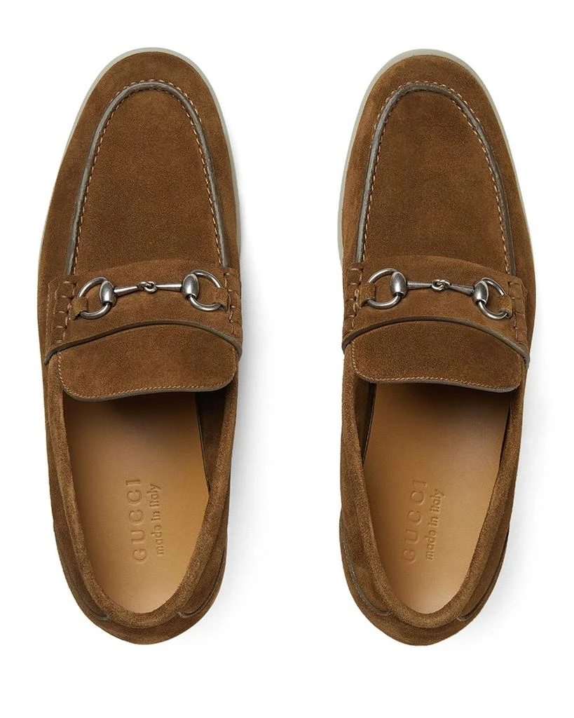 Gucci Men's Suede Horsebit Loafers 2