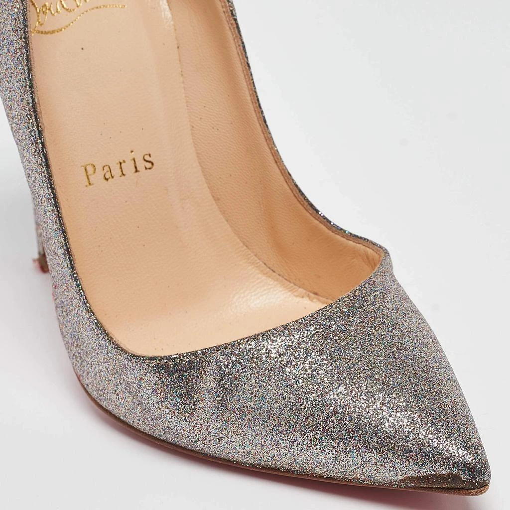 Christian Louboutin Christian Louboutin Silver Glitter So Kate Pumps Size 35 7