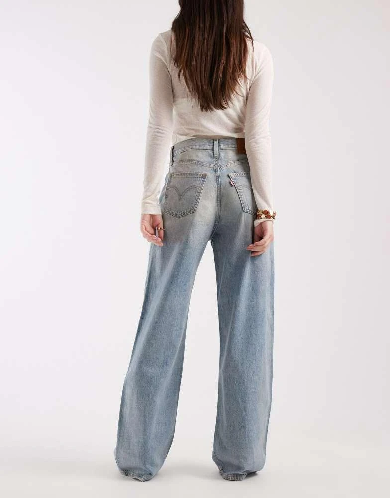Levi
s Levi
s ribcage wide leg jeans in mid blue 2