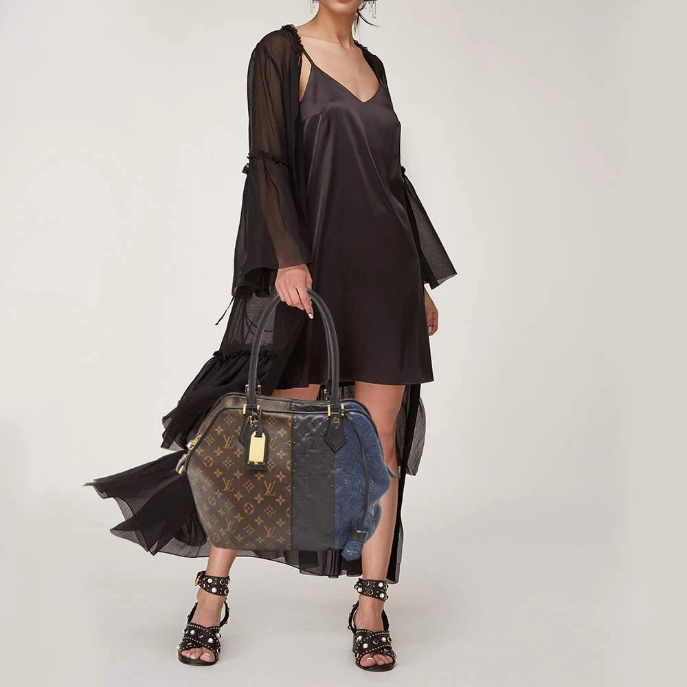 Louis Vuitton Louis Vuitton Marine Monogram Canvas and Leather Limited Edition Blocks Zipped Bag 2