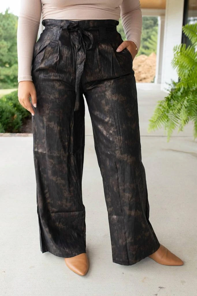 GLAM Glam - Glistening High-Waisted Bow Pants