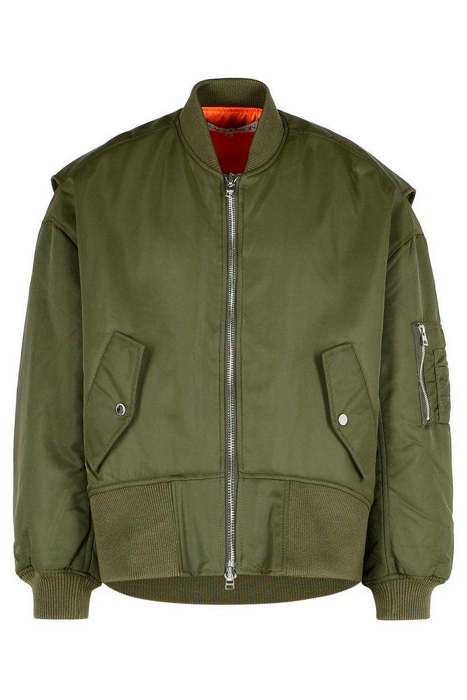 JW Anderson JW Anderson Curved Hem Oversized Bomber Jacket