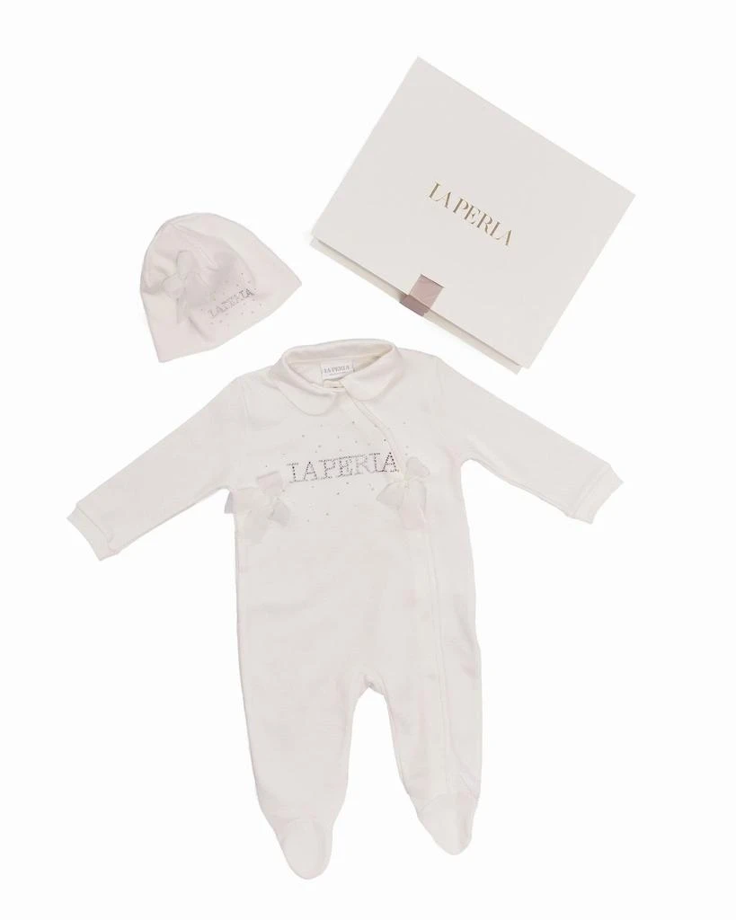 La Perla La Perla Kids Logo Embellished Romper Set 2