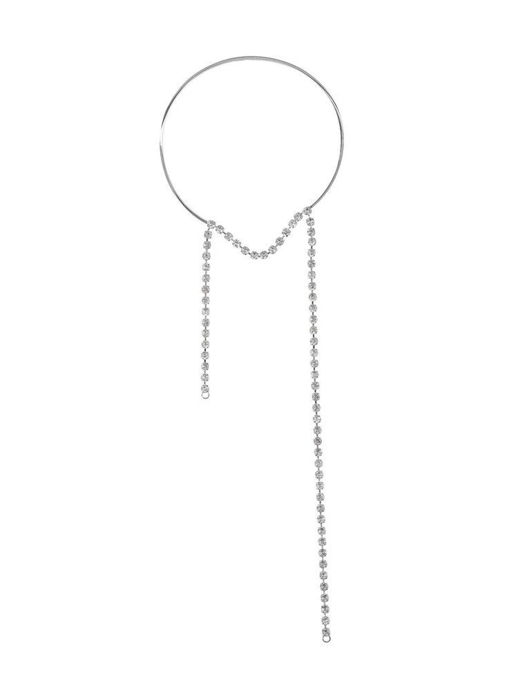 MM6 MM6 Maison Margiela Logo Engraved Embellished Necklace