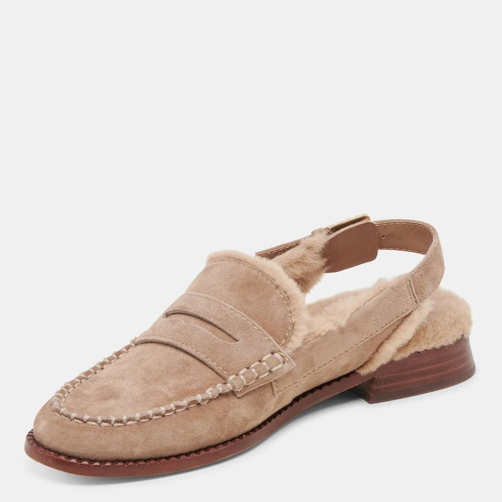 Dolce Vita Hardi Plush Loafers Mushroom Suede 4