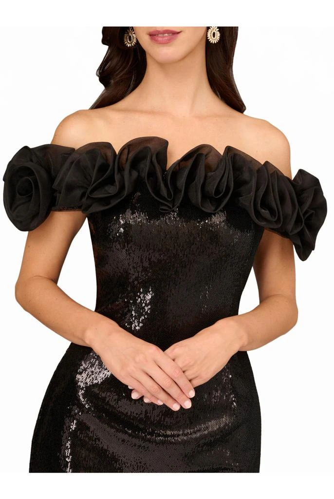 Aidan Mattox Knit sequin cocktail dress 4