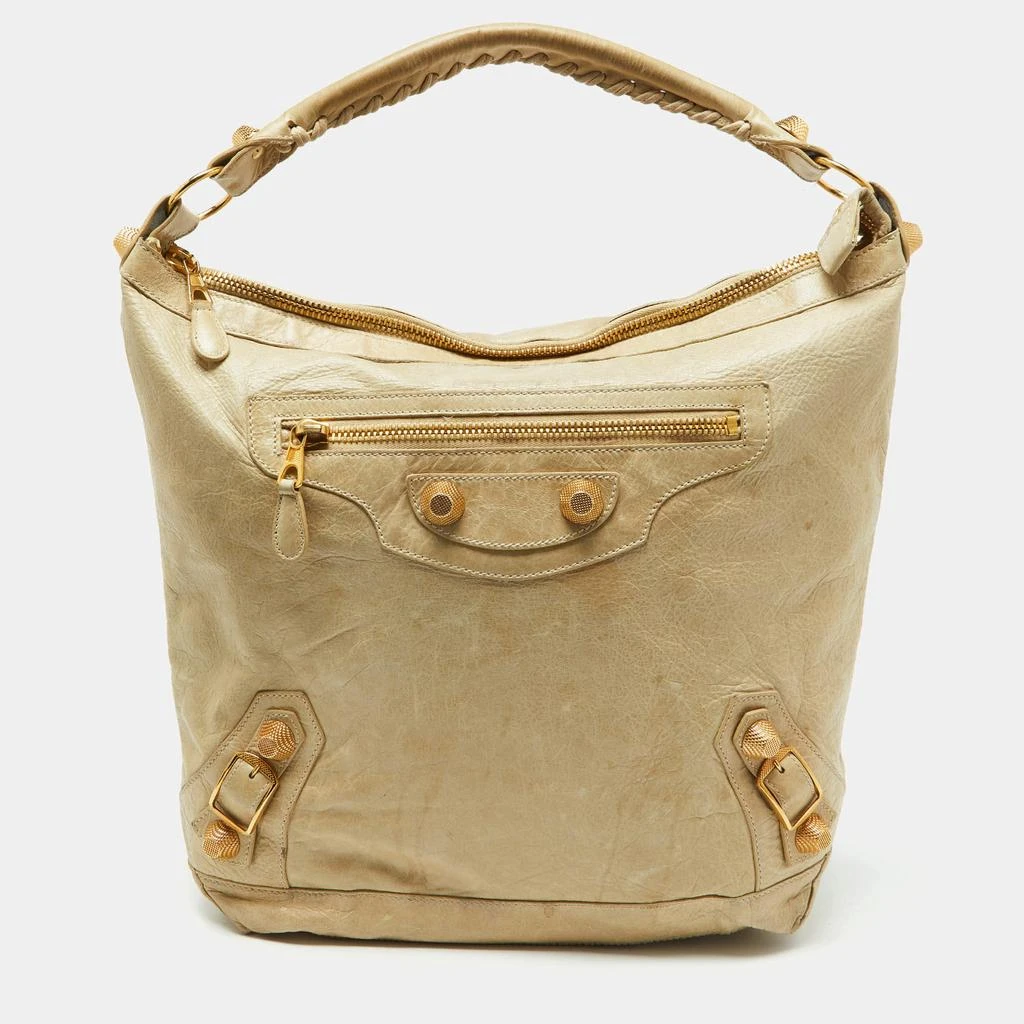 Balenciaga Balenciaga Beige Leather GGH Day Hobo 1