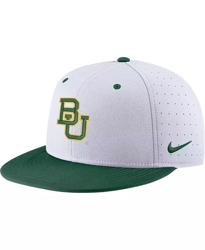 Nike Men's White Baylor Bears Aero True Baseball Performance Fitted Hat 2