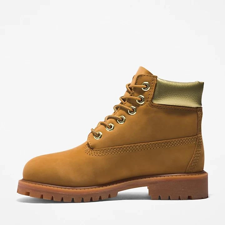 Timberland Timberland® Premium 6 Inch Boot for Youth in Yellow/Gold 6