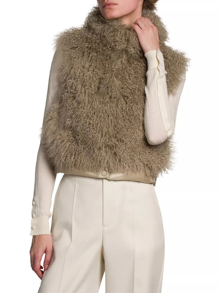 Moncler Ermione Long Haired Shearling Vest 2