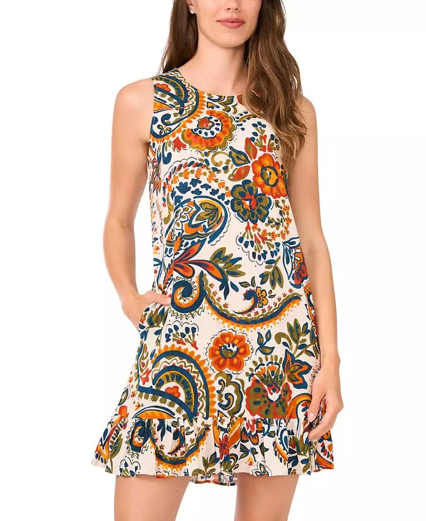 MSK Women's Sleeveless Round-Neck Shift Dress 3