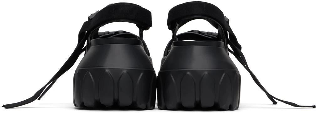 Rick Owens Black Hollywood Mega Tractor Sandals 2