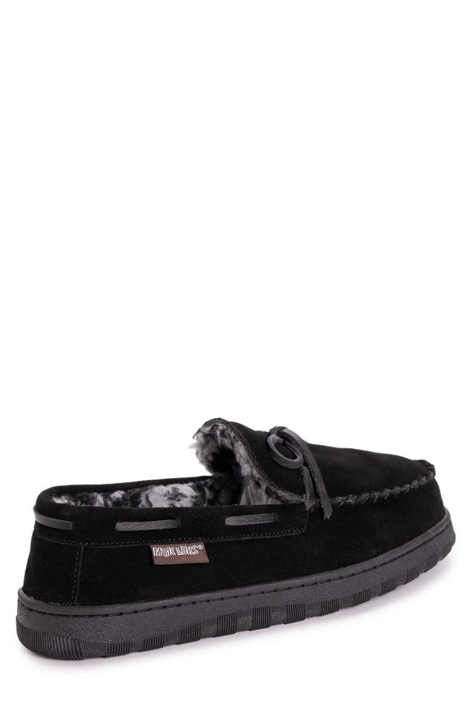 MUK LUKS Paul Printed Berber Suede Faux Fur Lined Slipper 2