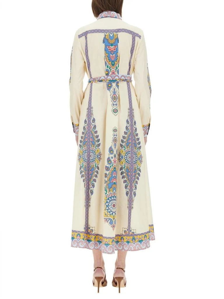ETRO Etro Paisley Printed A-Line Midi Shirt Dress 2