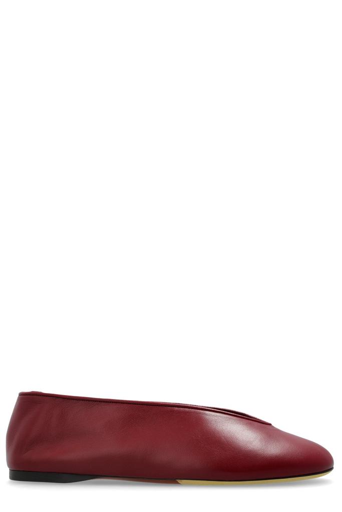 Moschino Brown Leather Blend Slippers - Shoes - BeyondStyle