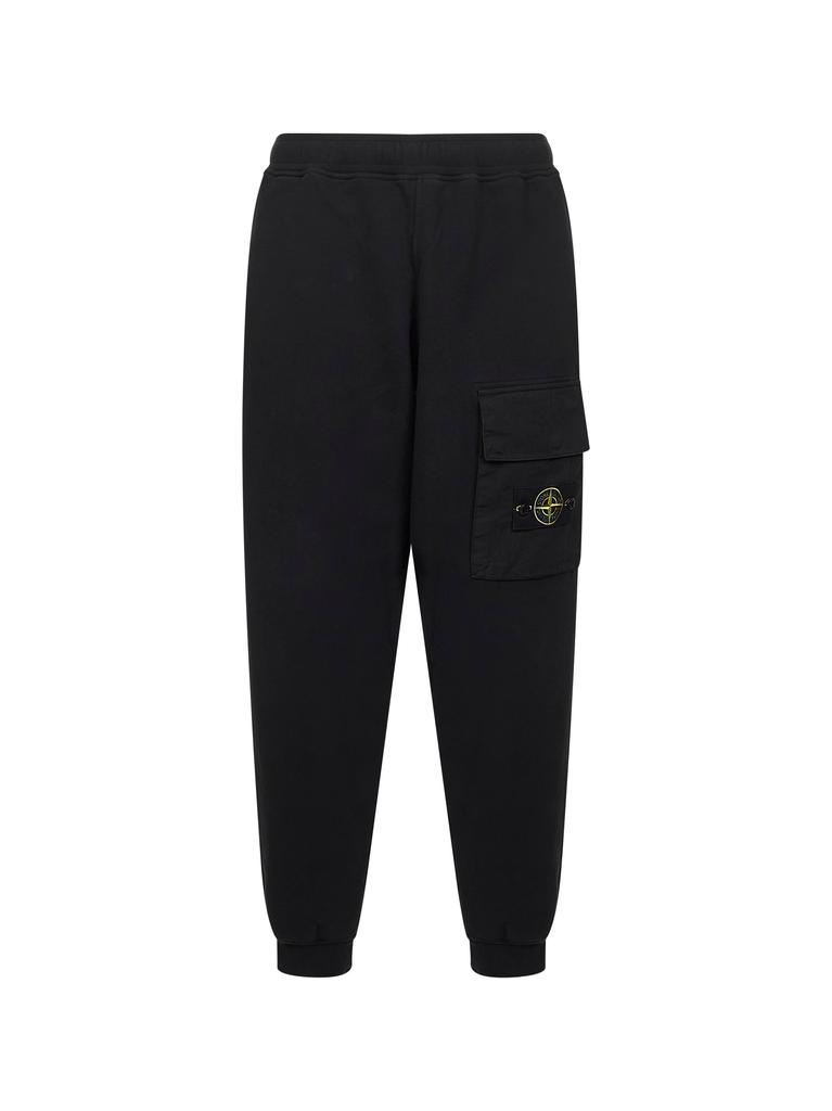 Stone Island STONE ISLAND | Black cotton fleece jogger trousers | Man | S