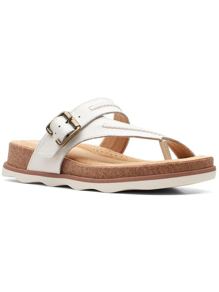 Clarks Brynn Madi Womens Buckle Cushioned Footbed Slide Sandals 8