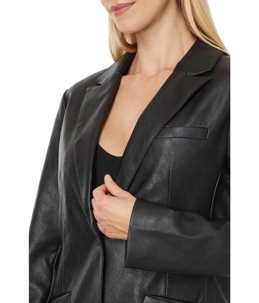 Levi's Faux Leather Single Breasted Blazer 3