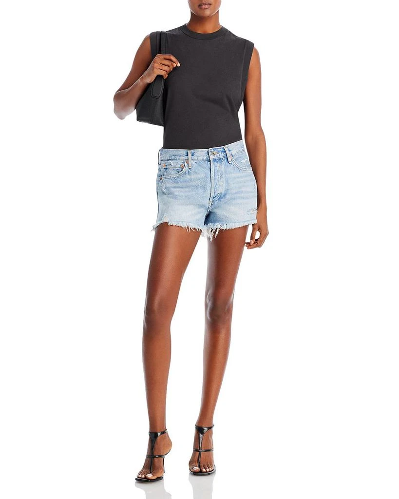 AGOLDE Parker Vintage Cutoff Denim Shorts in Swapmeet 2