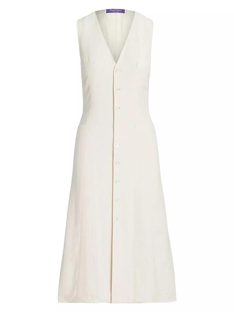 Ralph Lauren Berke Tailored Linen & Silk Dress 1