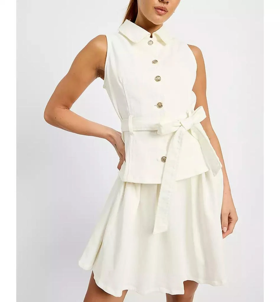 En Saison Women's Oaklynn Denim Mini Dress 7