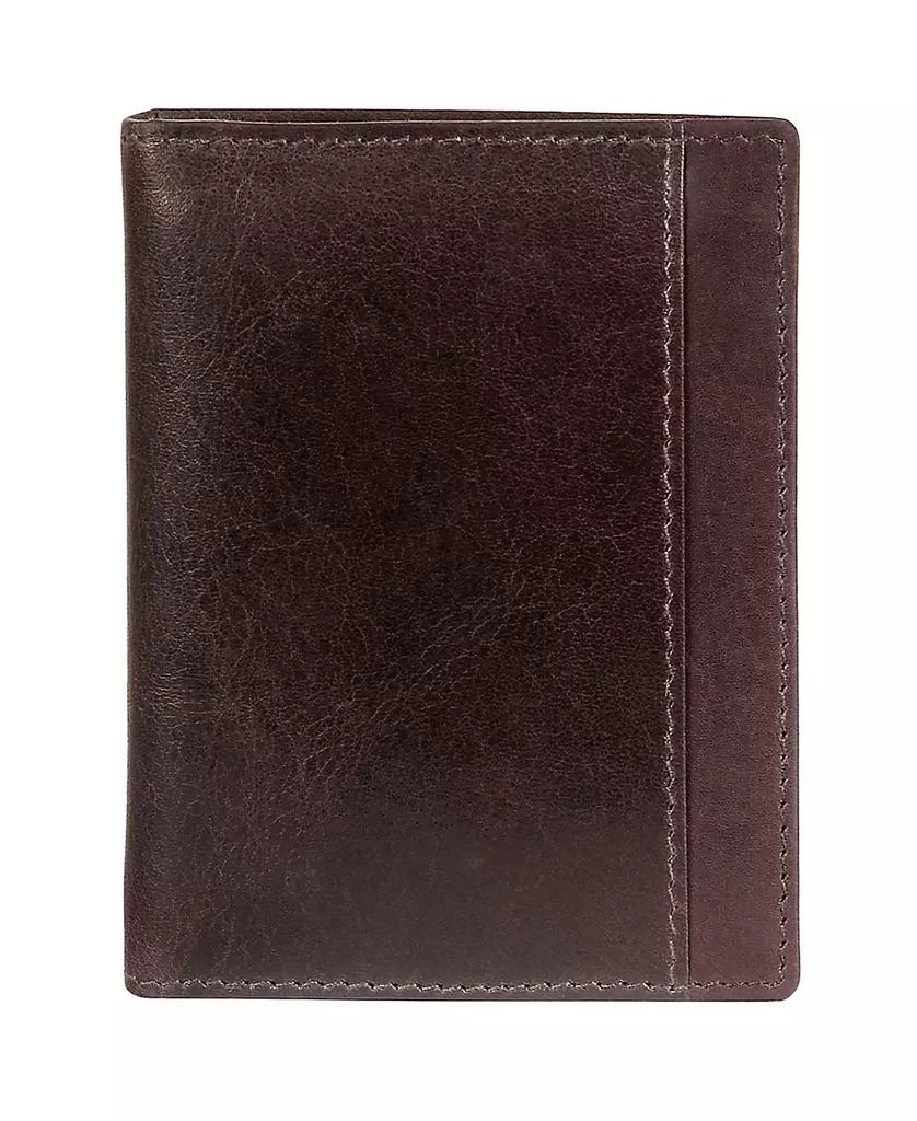 Mancini Leather Goods Casablanca Collection Men
s RFID Secure Center Unique Vertical Wing Wallet 1