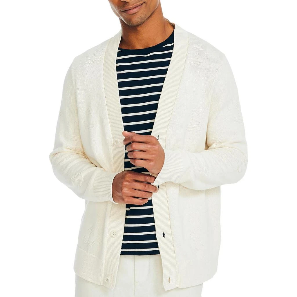 Nautica Mens Button Knit Cardigan Sweater 1