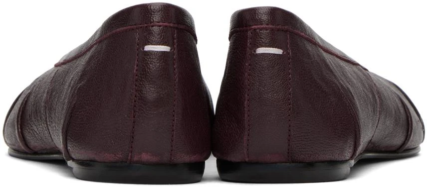 MAISON MARGIELA Burgundy Tabi Ballerina Flats 2