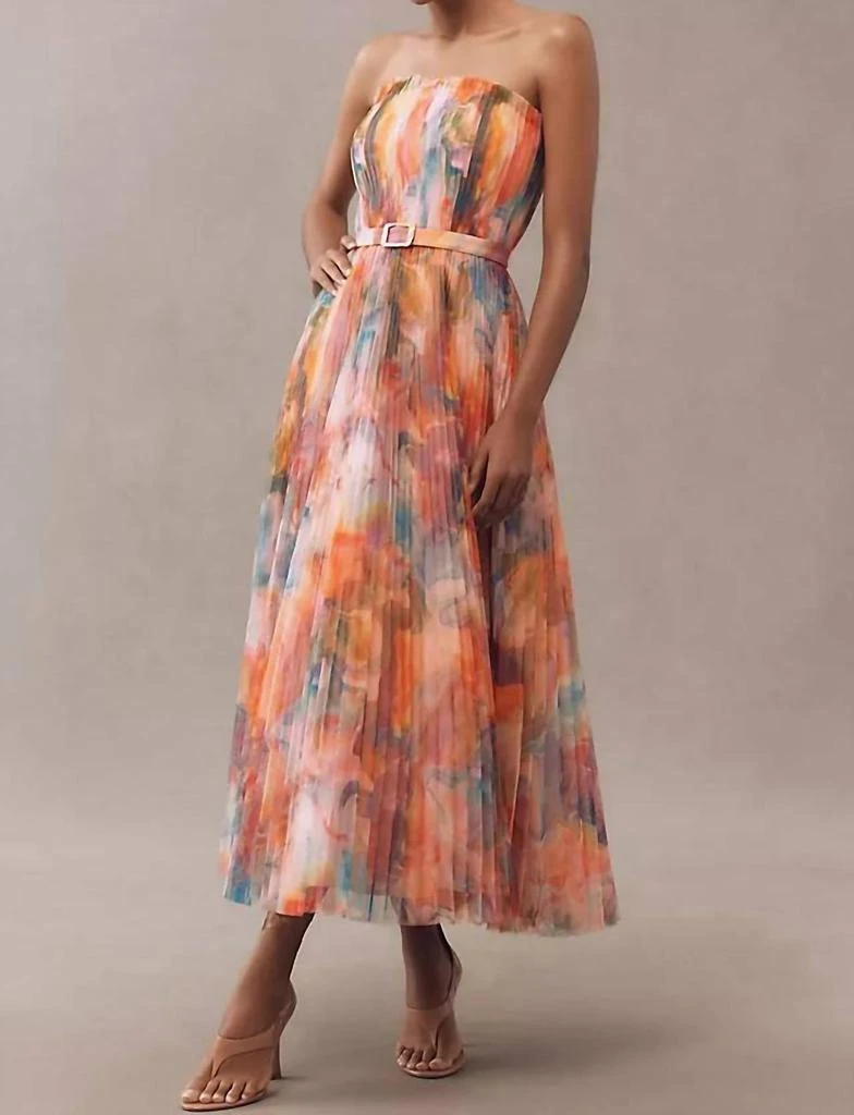 hutch Hutch - Bromley Strapless Pleated Gown