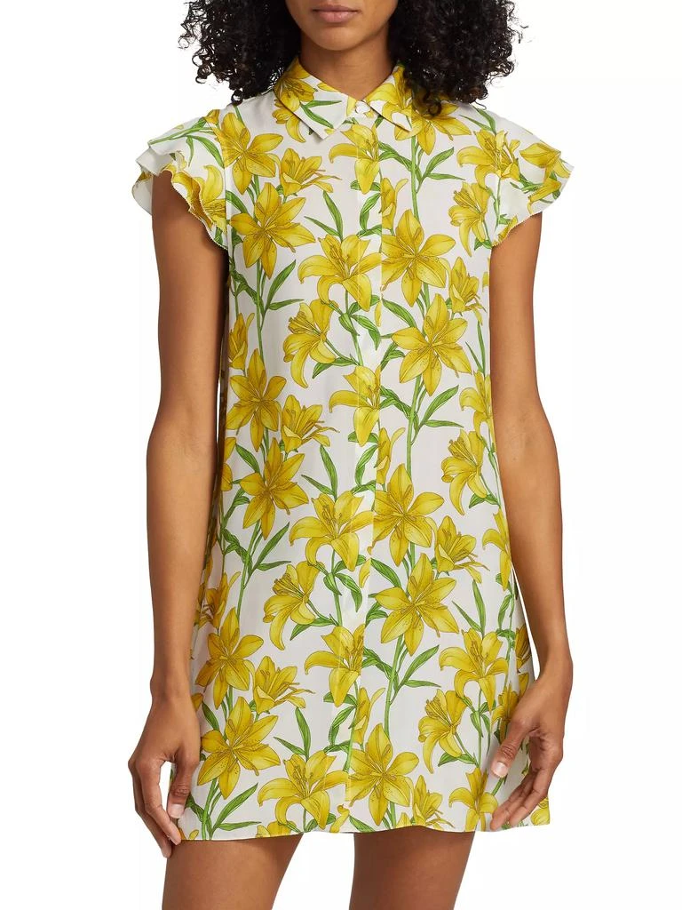 Alice + Olivia Jem Floral Cap-Sleeve Shirtdress 3