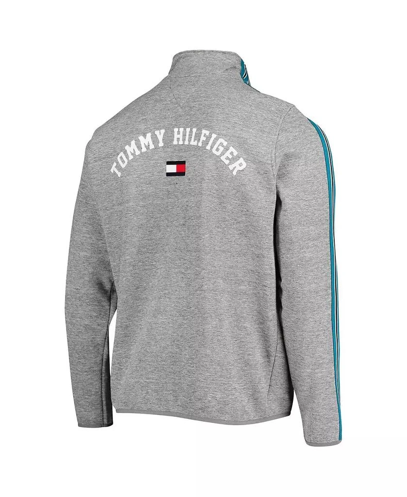 Tommy Hilfiger Men's Heathered Gray San Jose Sharks Mario Quarter-Zip Jacket 4