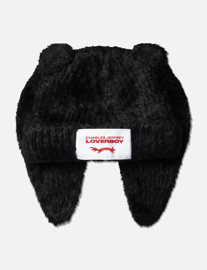 Charles Jeffrey Loverboy FLUFFY CHUNKY RABBIT BEANIE 1