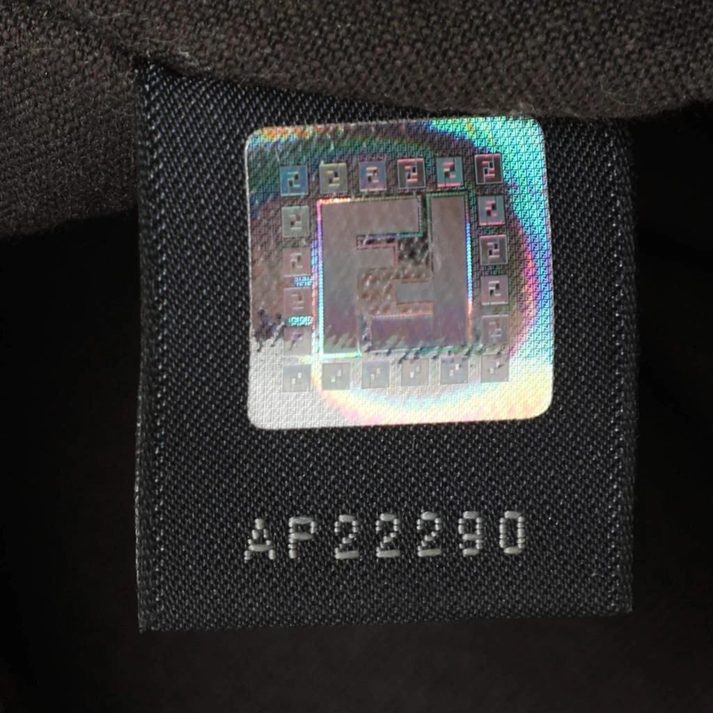 Fendi Fendi Beige/Brown Zucchino Canvas and Leather Accordion Tote 20