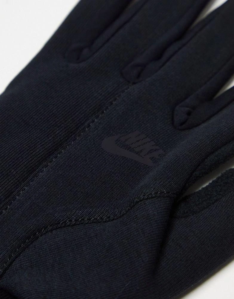 NIKE Nike Tech Fleece 2.0 gloves in black 2