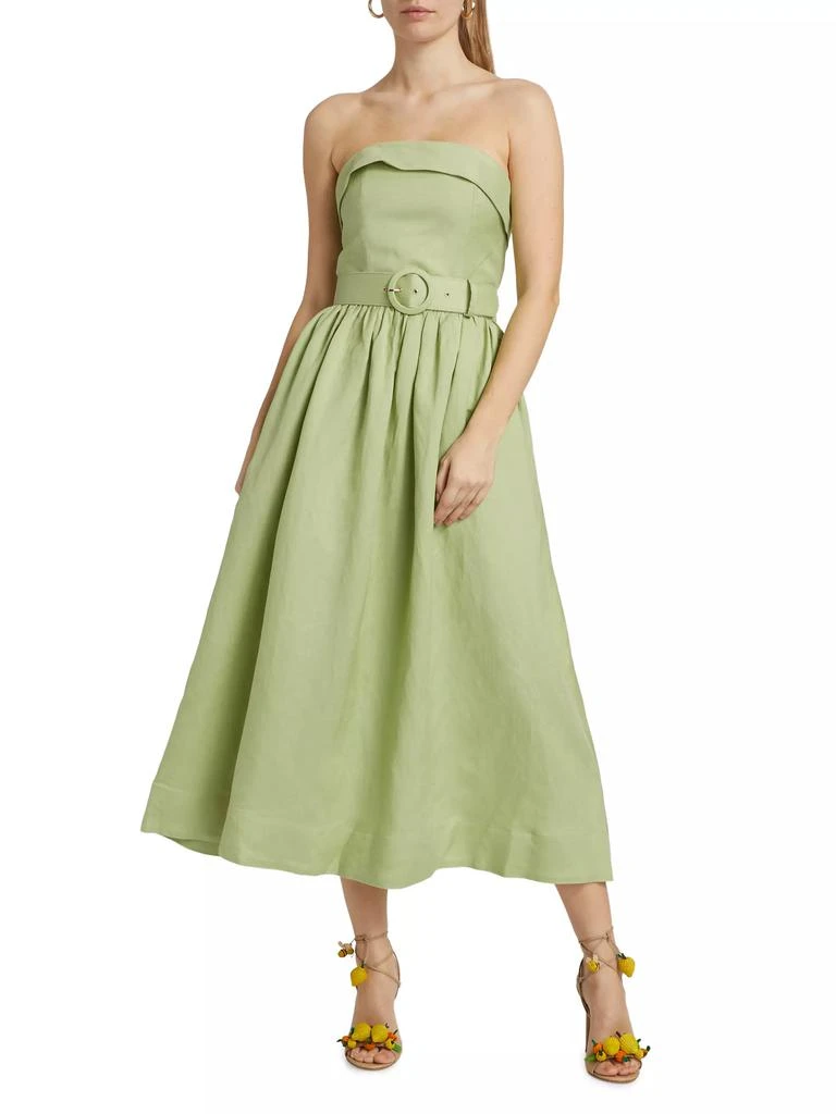 Amparo Strapless Midi-Dress  On Sale Now with Up to 51% Off | Discover  Exclusive Deals & Savings at BeyondStyle  Authentic Nicholas the Label  dresses|fit &  flare|contemporary|8|Women's|midi-length|strapless|linen|women's|solid|women's  apparel with ...