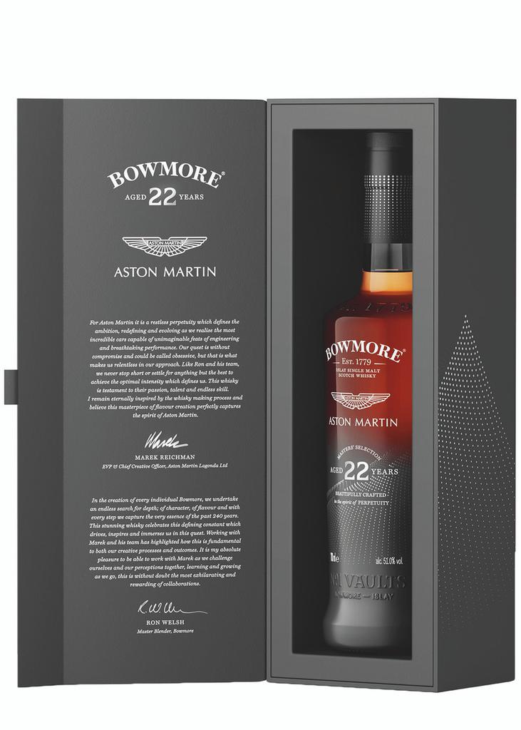 BOWMORE Aston Martin Masters' Selection 22 Year Old Single Malt Scotch Whisky 2023 Edition 3