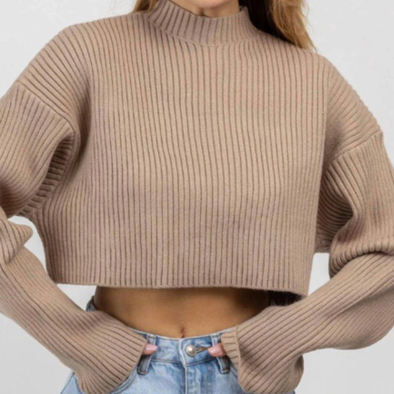 MABLE Mockneck Longsleeve Crop Sweater 2